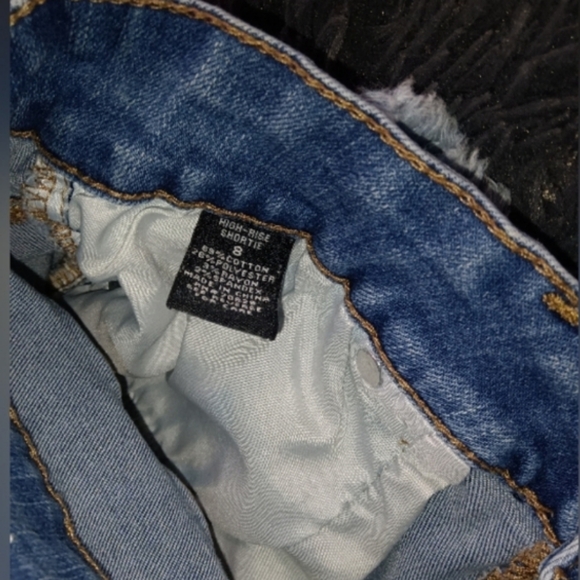 Rue21 Distressed Blue Jean Shorts - Picture 3 of 3